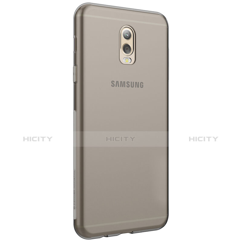 Cover Silicone Trasparente Ultra Sottile Morbida T03 per Samsung Galaxy C8 C710F Grigio