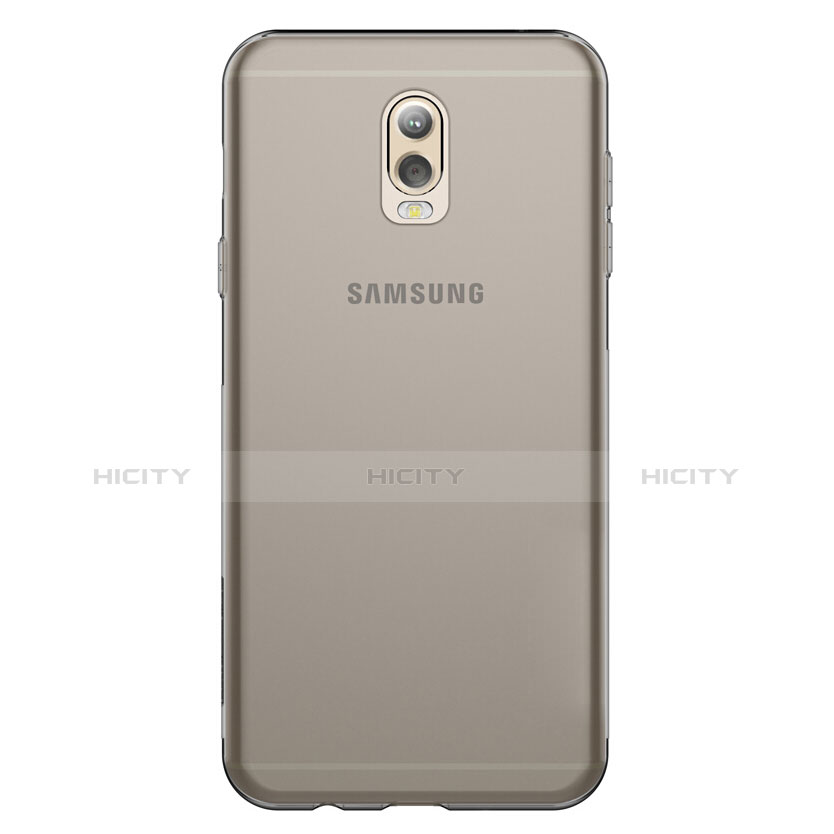 Cover Silicone Trasparente Ultra Sottile Morbida T03 per Samsung Galaxy C8 C710F Grigio