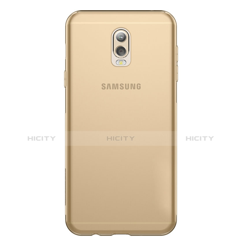 Cover Silicone Trasparente Ultra Sottile Morbida T03 per Samsung Galaxy C8 C710F Oro