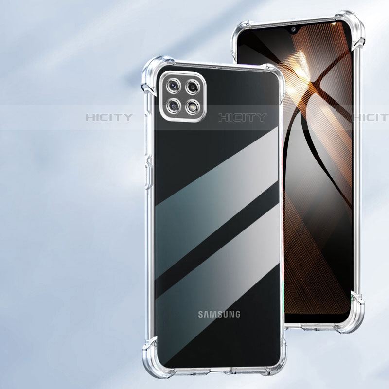 Cover Silicone Trasparente Ultra Sottile Morbida T03 per Samsung Galaxy F42 5G Chiaro