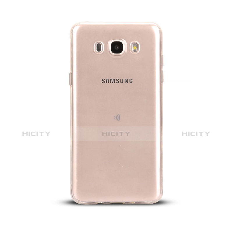 Cover Silicone Trasparente Ultra Sottile Morbida T03 per Samsung Galaxy J5 Duos (2016) Chiaro