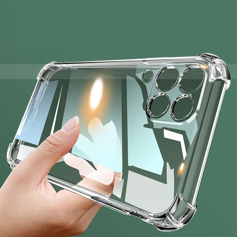 Cover Silicone Trasparente Ultra Sottile Morbida T03 per Samsung Galaxy M22 4G Chiaro