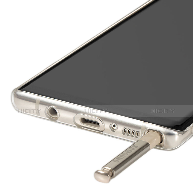 Cover Silicone Trasparente Ultra Sottile Morbida T03 per Samsung Galaxy Note 8 Chiaro