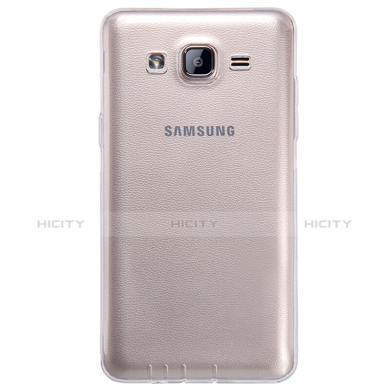Cover Silicone Trasparente Ultra Sottile Morbida T03 per Samsung Galaxy On5 G550FY Chiaro