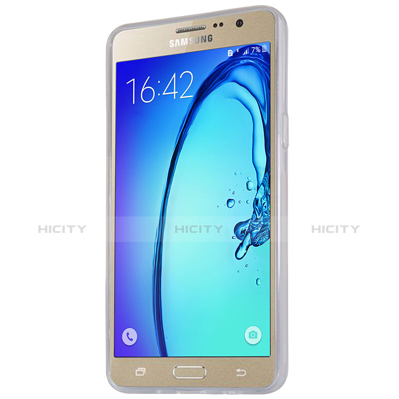 Cover Silicone Trasparente Ultra Sottile Morbida T03 per Samsung Galaxy On5 Pro Chiaro