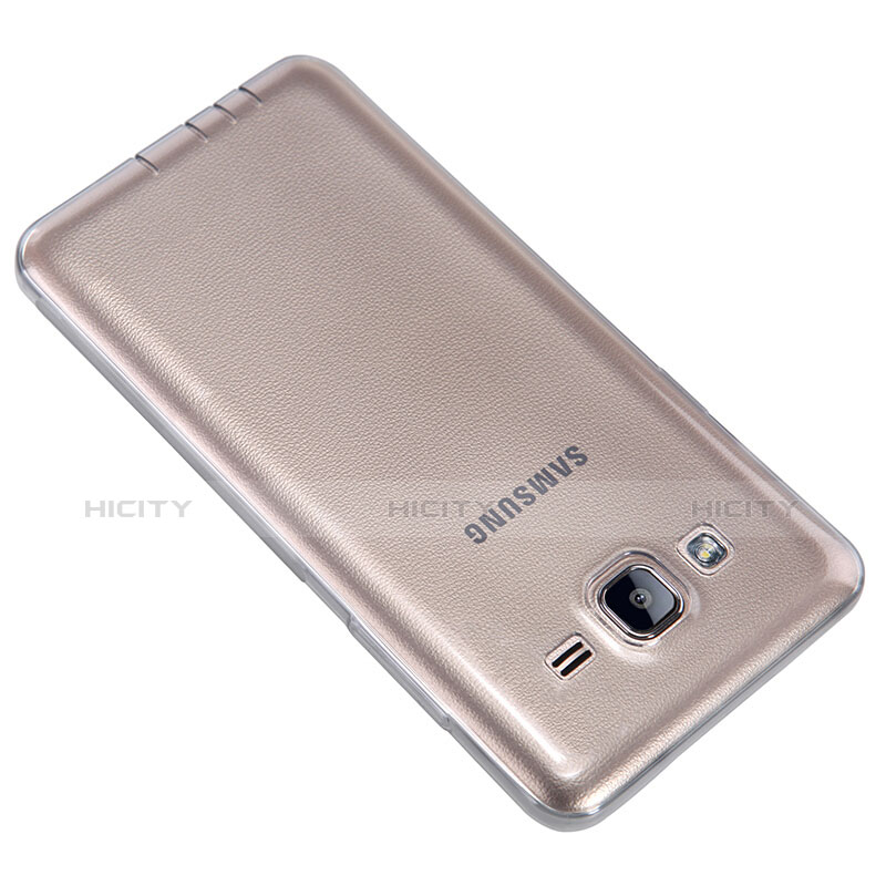 Cover Silicone Trasparente Ultra Sottile Morbida T03 per Samsung Galaxy On5 Pro Grigio