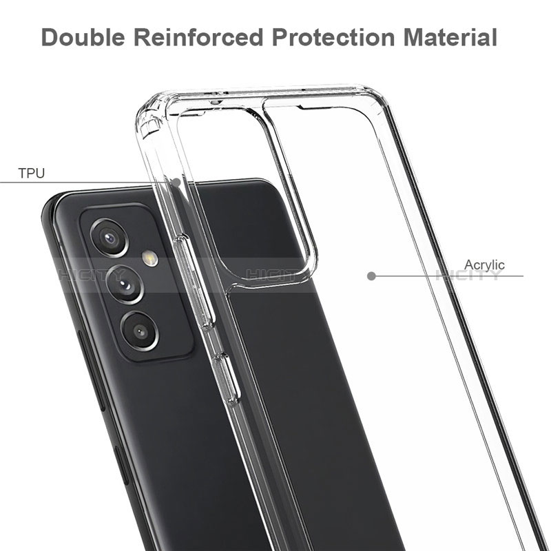Cover Silicone Trasparente Ultra Sottile Morbida T03 per Samsung Galaxy Quantum2 5G Chiaro