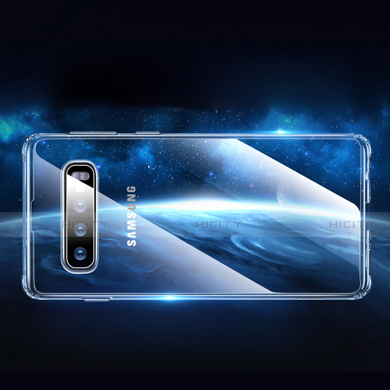 Cover Silicone Trasparente Ultra Sottile Morbida T03 per Samsung Galaxy S10 5G Chiaro