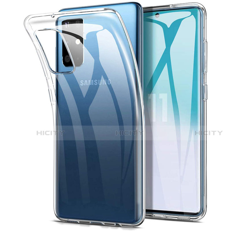 Cover Silicone Trasparente Ultra Sottile Morbida T03 per Samsung Galaxy S20 Plus 5G Chiaro