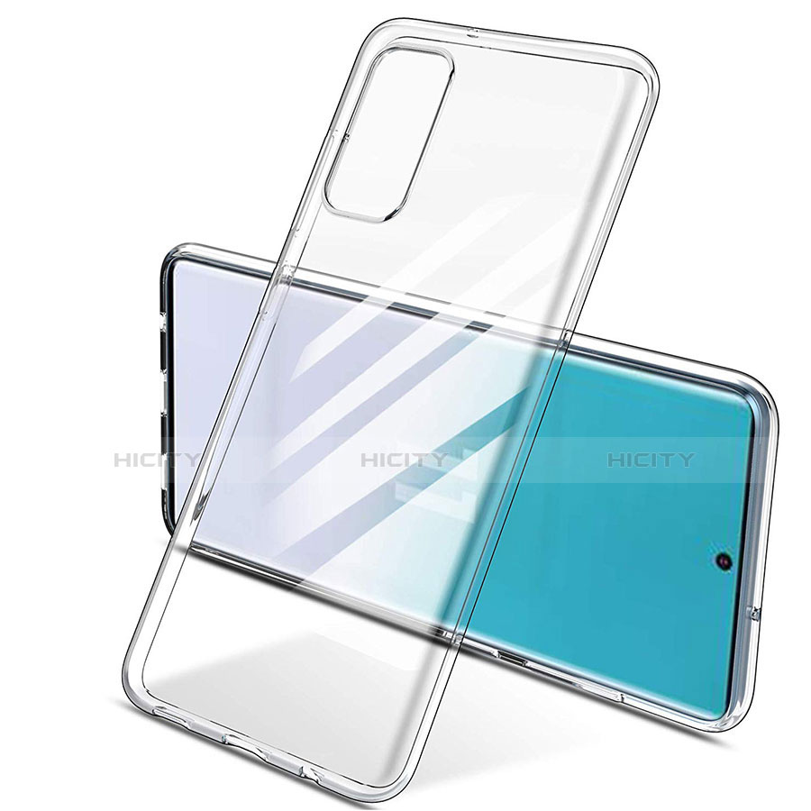 Cover Silicone Trasparente Ultra Sottile Morbida T03 per Samsung Galaxy S20 Plus Chiaro
