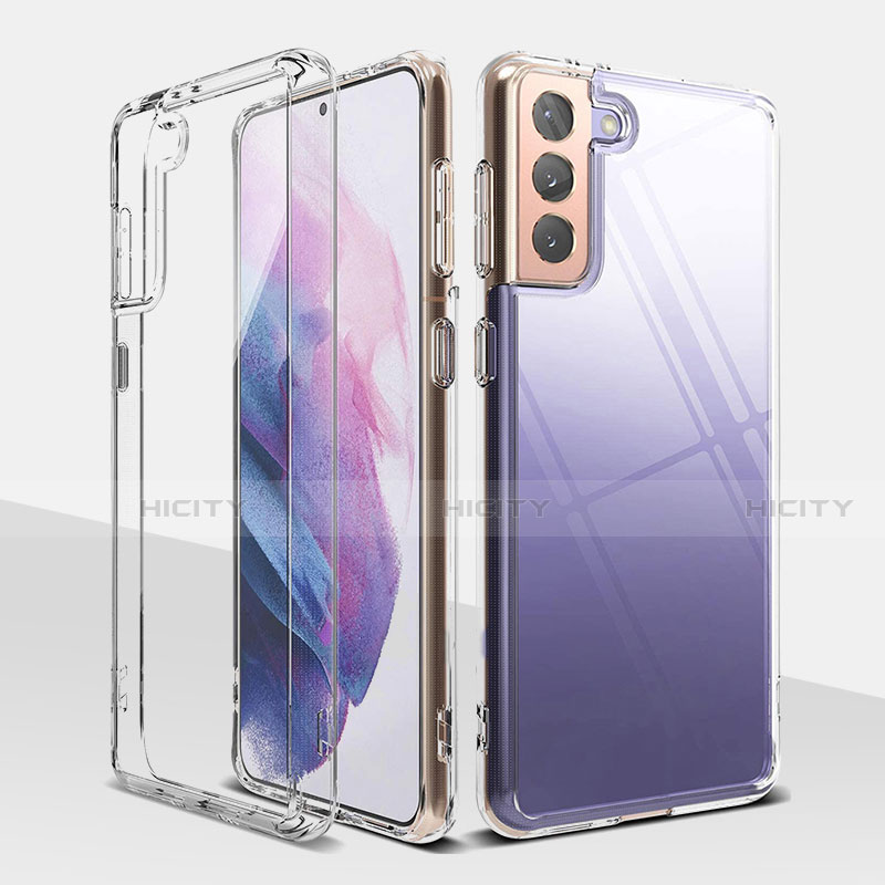 Cover Silicone Trasparente Ultra Sottile Morbida T03 per Samsung Galaxy S21 5G