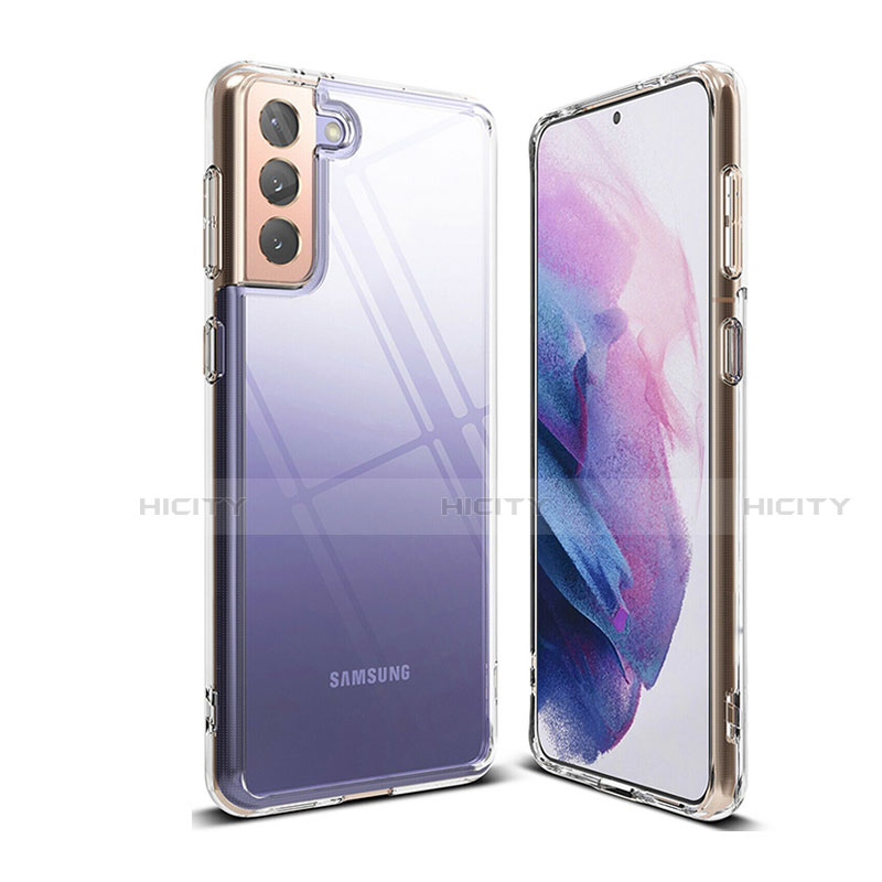 Cover Silicone Trasparente Ultra Sottile Morbida T03 per Samsung Galaxy S21 5G Chiaro