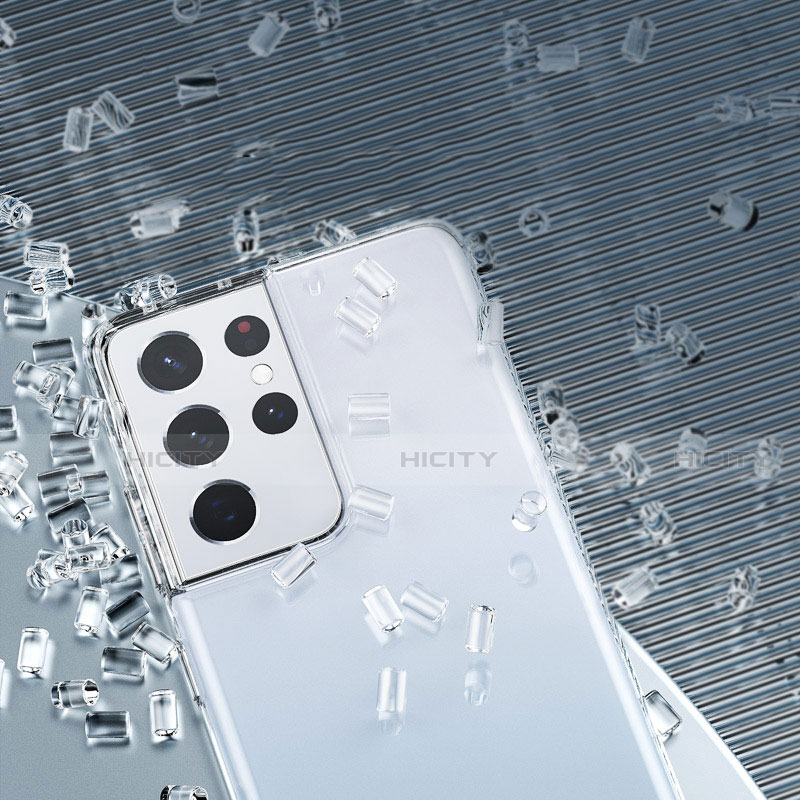 Cover Silicone Trasparente Ultra Sottile Morbida T03 per Samsung Galaxy S21 Ultra 5G