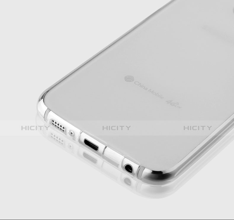 Cover Silicone Trasparente Ultra Sottile Morbida T03 per Samsung Galaxy S6 Duos SM-G920F G9200 Chiaro
