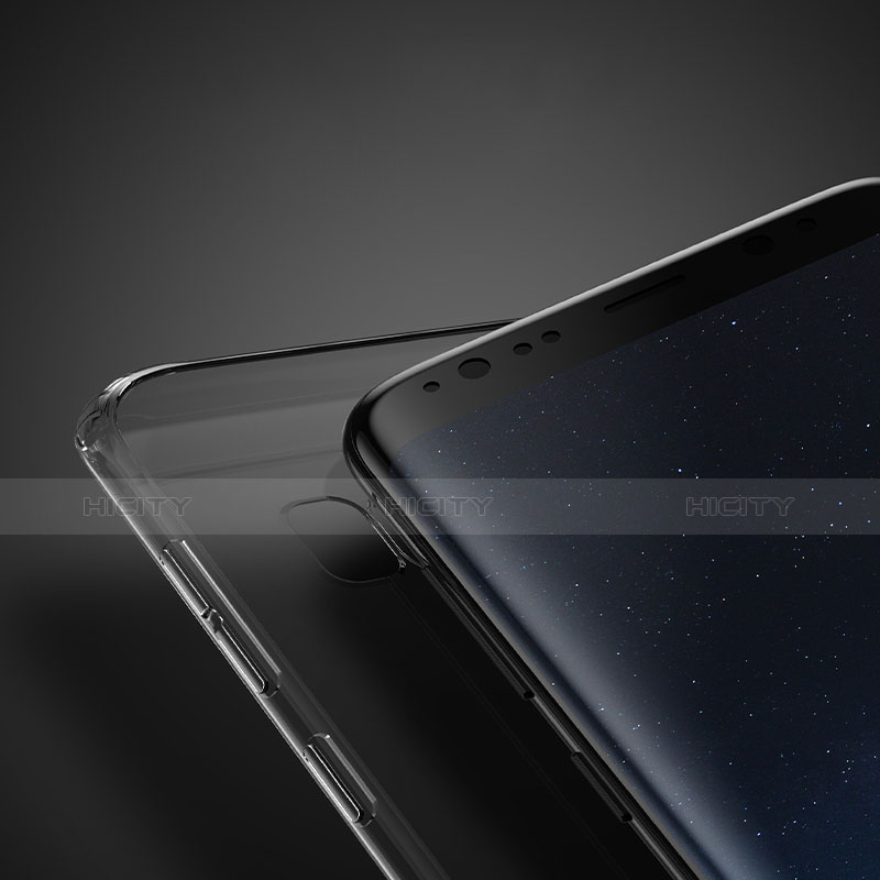 Cover Silicone Trasparente Ultra Sottile Morbida T03 per Samsung Galaxy S8 Chiaro