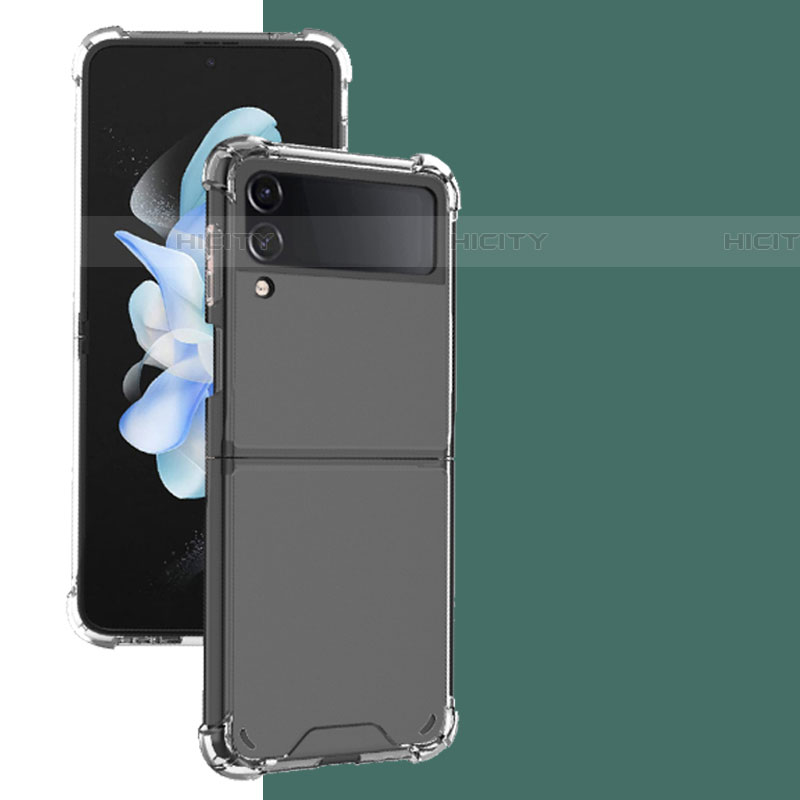 Cover Silicone Trasparente Ultra Sottile Morbida T03 per Samsung Galaxy Z Flip4 5G Chiaro