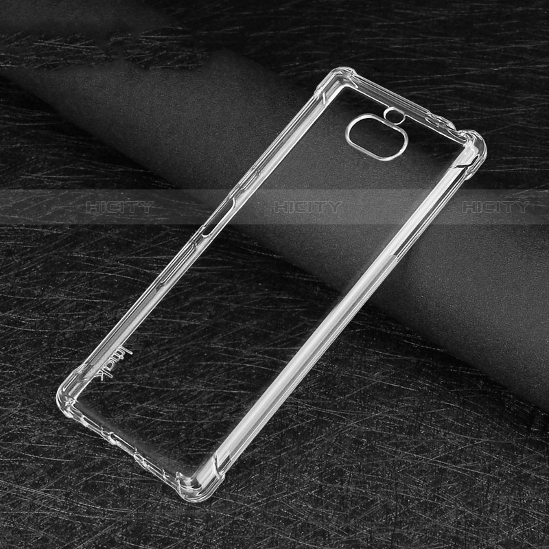 Cover Silicone Trasparente Ultra Sottile Morbida T03 per Sony Xperia XA3 Chiaro