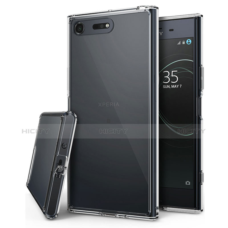 Cover Silicone Trasparente Ultra Sottile Morbida T03 per Sony Xperia XZ Premium Chiaro