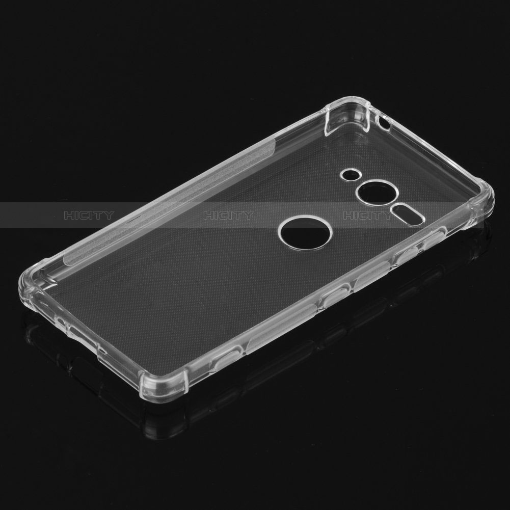 Cover Silicone Trasparente Ultra Sottile Morbida T03 per Sony Xperia XZ2 Compact Chiaro
