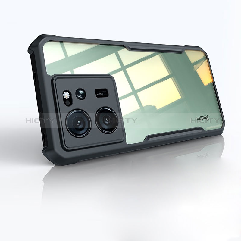 Cover Silicone Trasparente Ultra Sottile Morbida T03 per Xiaomi Mi 13T 5G Nero