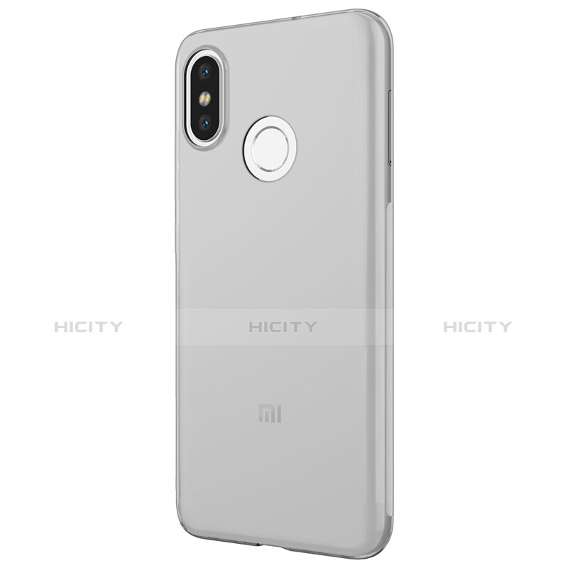 Cover Silicone Trasparente Ultra Sottile Morbida T03 per Xiaomi Mi 8 Grigio