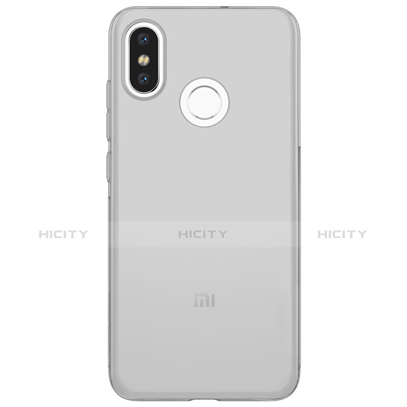 Cover Silicone Trasparente Ultra Sottile Morbida T03 per Xiaomi Mi 8 Grigio