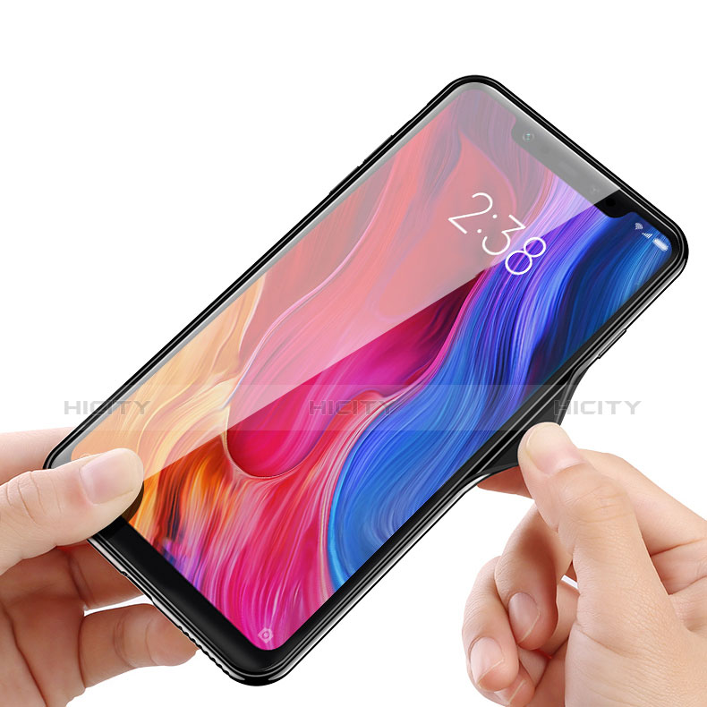 Cover Silicone Trasparente Ultra Sottile Morbida T03 per Xiaomi Mi 8 Screen Fingerprint Edition Nero