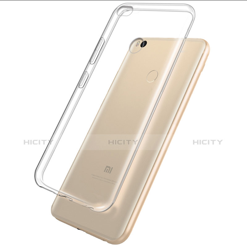 Cover Silicone Trasparente Ultra Sottile Morbida T03 per Xiaomi Mi Max 2 Chiaro