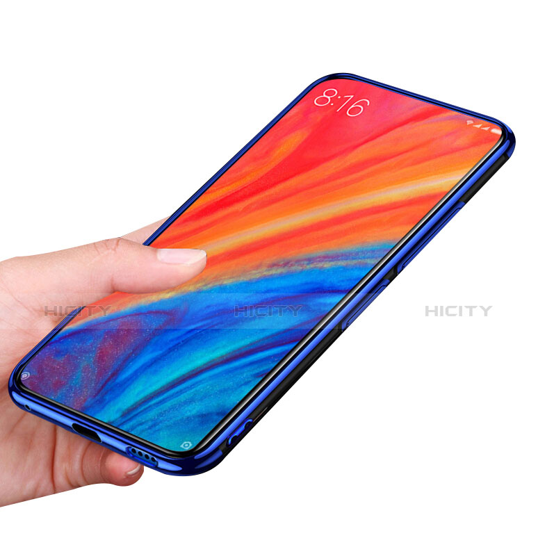 Cover Silicone Trasparente Ultra Sottile Morbida T03 per Xiaomi Mi Mix 2S Blu