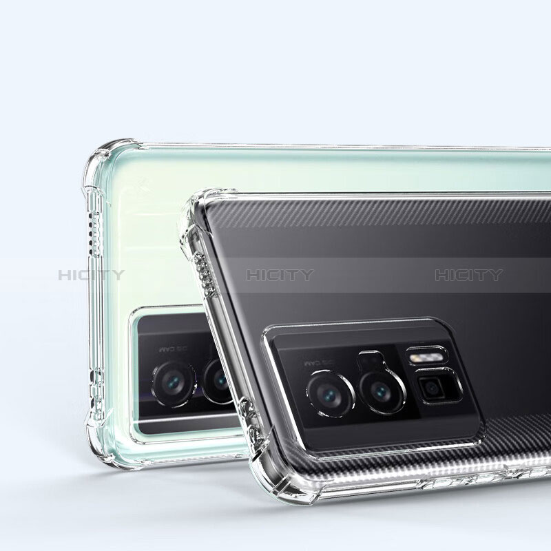 Cover Silicone Trasparente Ultra Sottile Morbida T03 per Xiaomi Poco F5 Pro 5G Chiaro