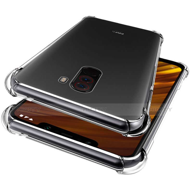 Cover Silicone Trasparente Ultra Sottile Morbida T03 per Xiaomi Pocophone F1 Chiaro