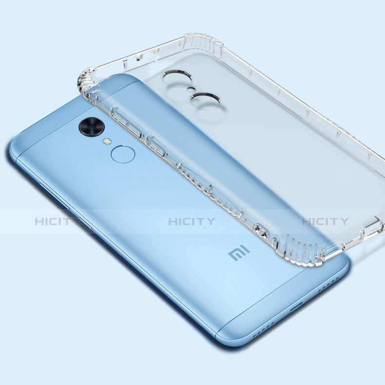 Cover Silicone Trasparente Ultra Sottile Morbida T03 per Xiaomi Redmi 5 Plus Chiaro