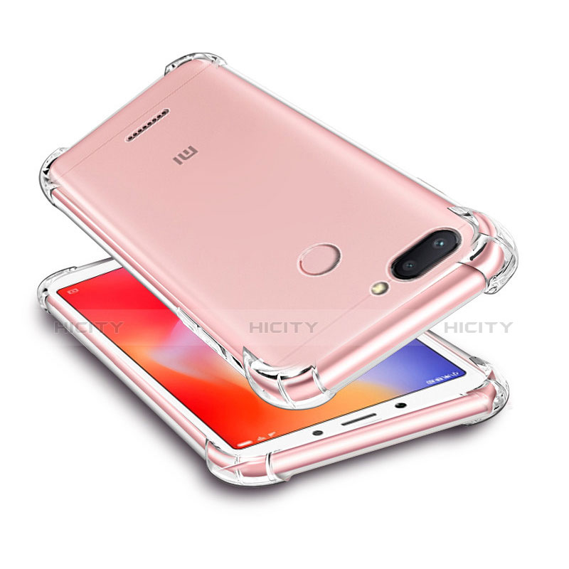 Cover Silicone Trasparente Ultra Sottile Morbida T03 per Xiaomi Redmi 6 Chiaro