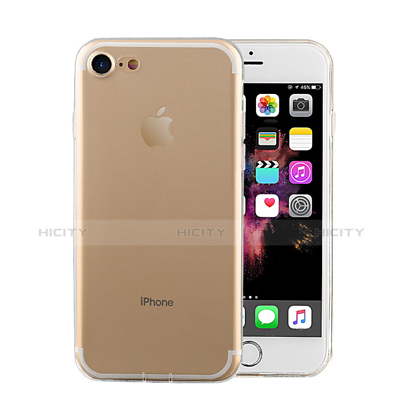 Cover Silicone Trasparente Ultra Sottile Morbida T04 per Apple iPhone 8 Chiaro