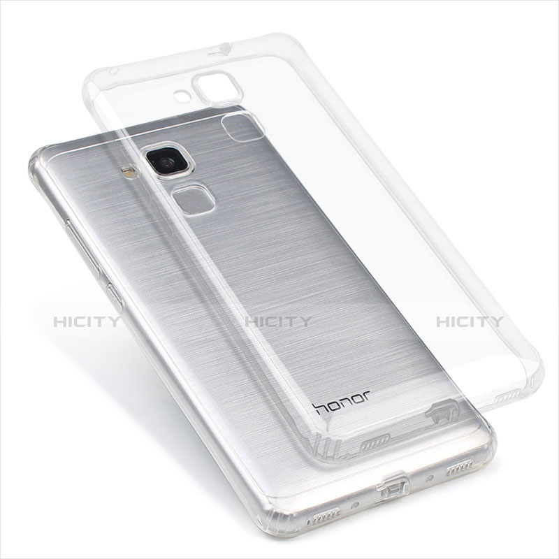 Cover Silicone Trasparente Ultra Sottile Morbida T04 per Huawei Honor 5C Chiaro