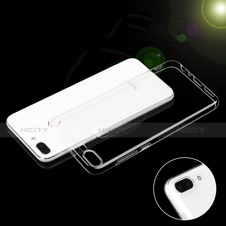 Cover Silicone Trasparente Ultra Sottile Morbida T04 per Huawei Honor 9 Lite Chiaro