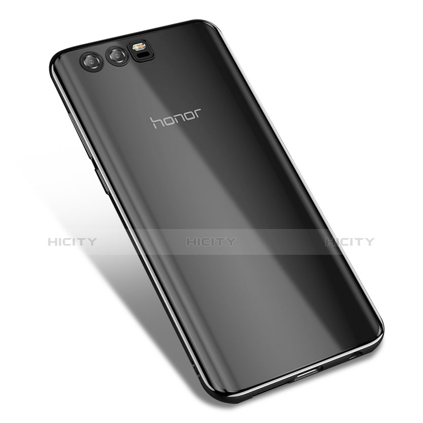Cover Silicone Trasparente Ultra Sottile Morbida T04 per Huawei Honor 9 Nero
