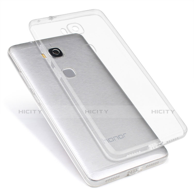 Cover Silicone Trasparente Ultra Sottile Morbida T04 per Huawei Honor Play 5X Chiaro