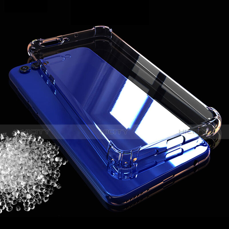 Cover Silicone Trasparente Ultra Sottile Morbida T04 per Huawei Honor V10 Chiaro