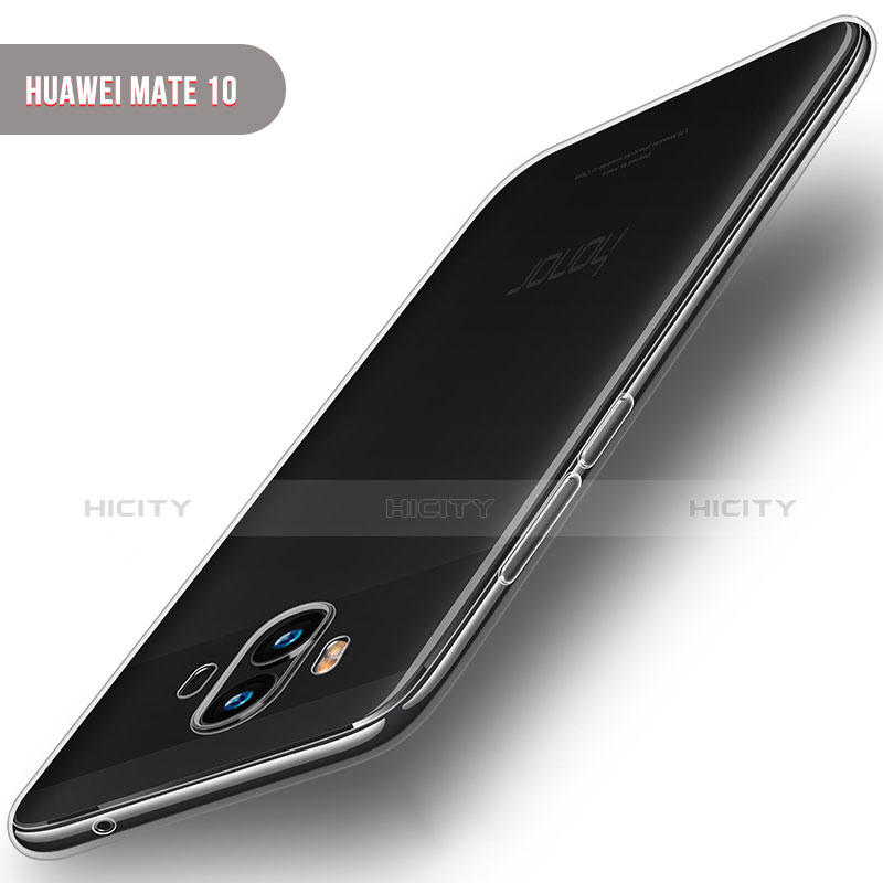 Cover Silicone Trasparente Ultra Sottile Morbida T04 per Huawei Mate 10 Chiaro