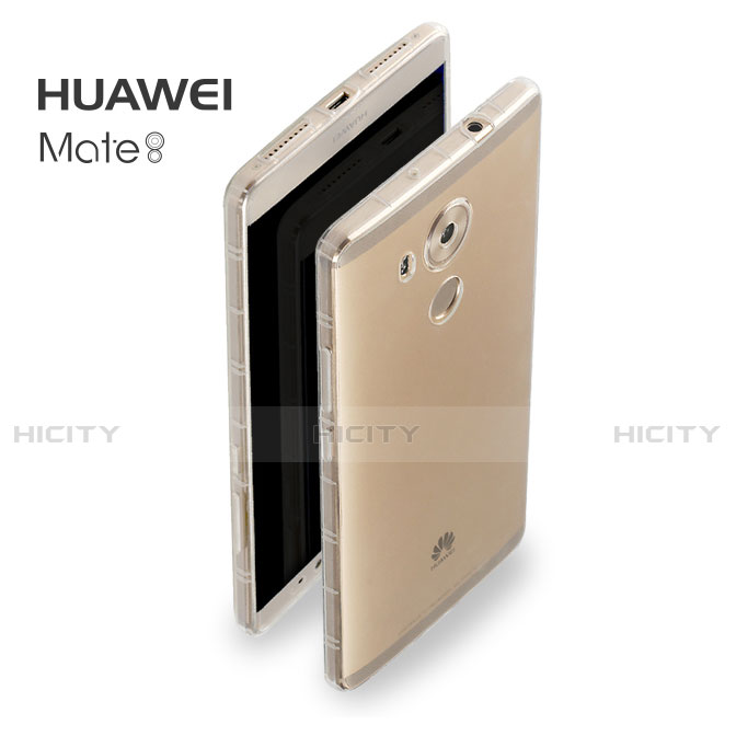 Cover Silicone Trasparente Ultra Sottile Morbida T04 per Huawei Mate 8 Chiaro