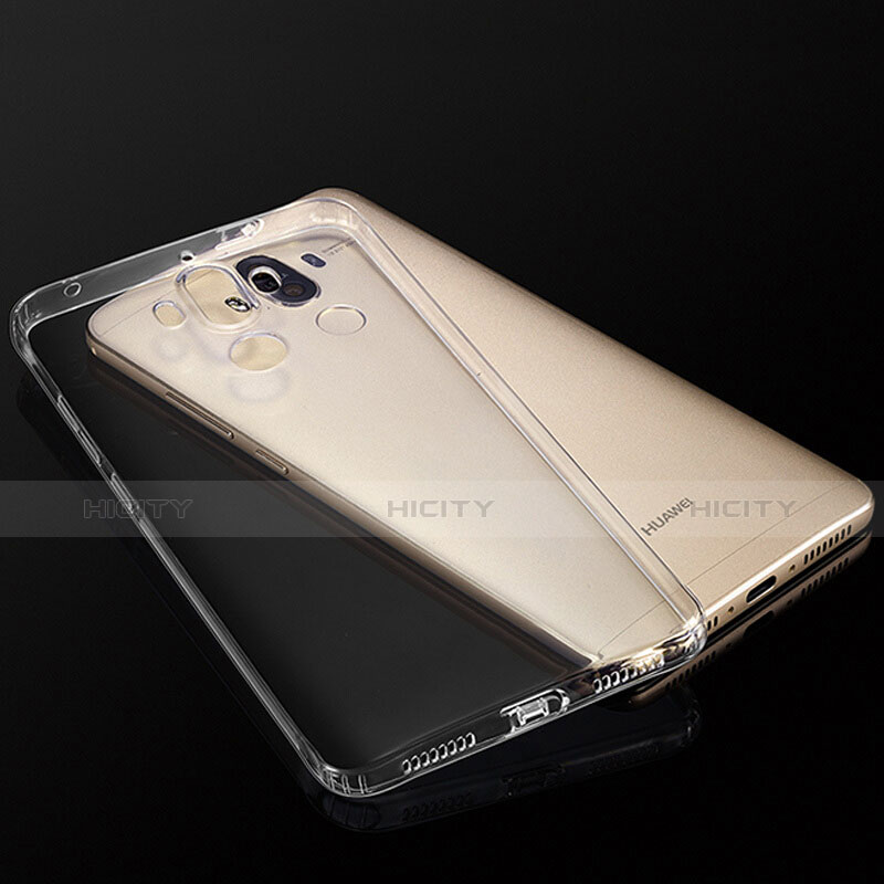 Cover Silicone Trasparente Ultra Sottile Morbida T04 per Huawei Mate 9 Chiaro