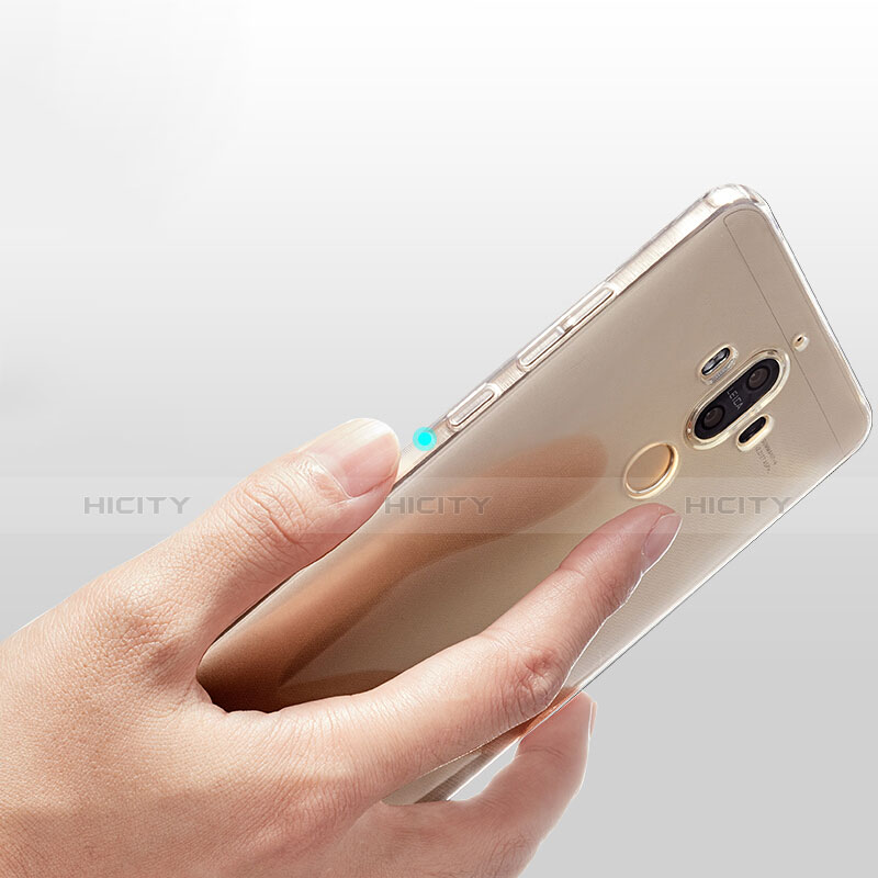 Cover Silicone Trasparente Ultra Sottile Morbida T04 per Huawei Mate 9 Chiaro