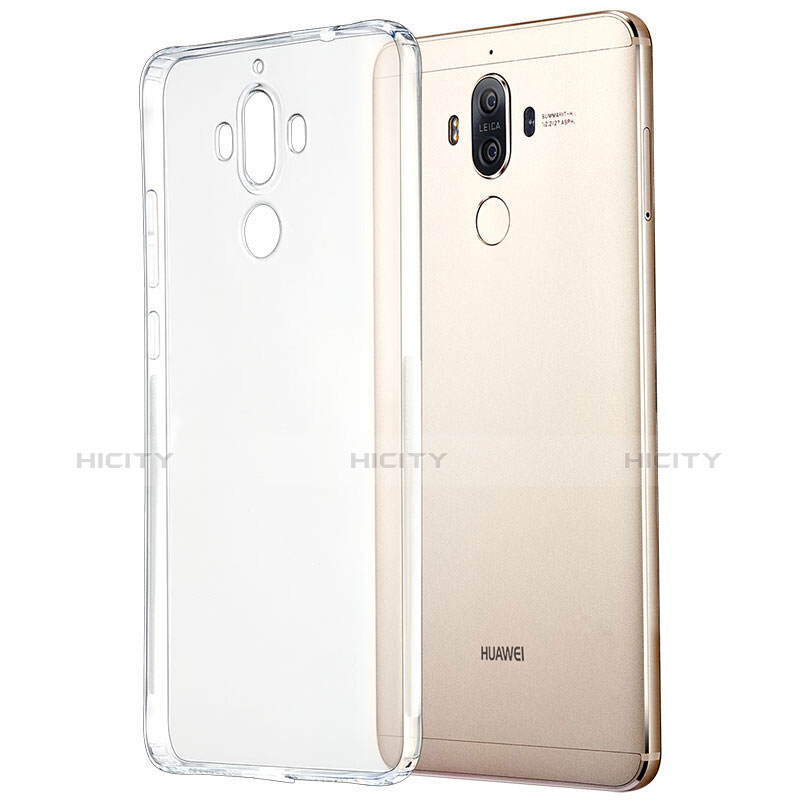 Cover Silicone Trasparente Ultra Sottile Morbida T04 per Huawei Mate 9 Chiaro