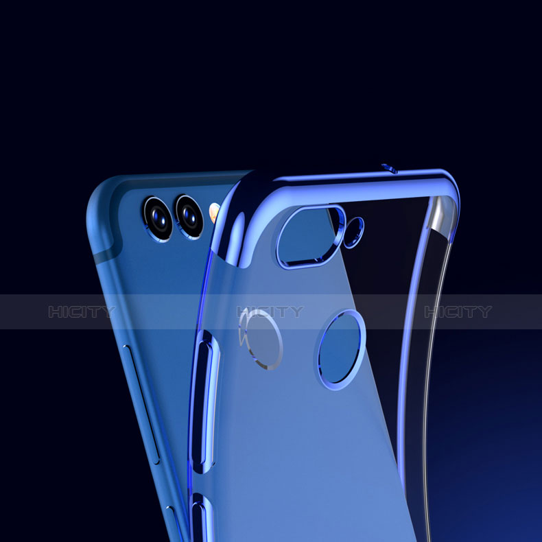 Cover Silicone Trasparente Ultra Sottile Morbida T04 per Huawei Nova 2 Blu