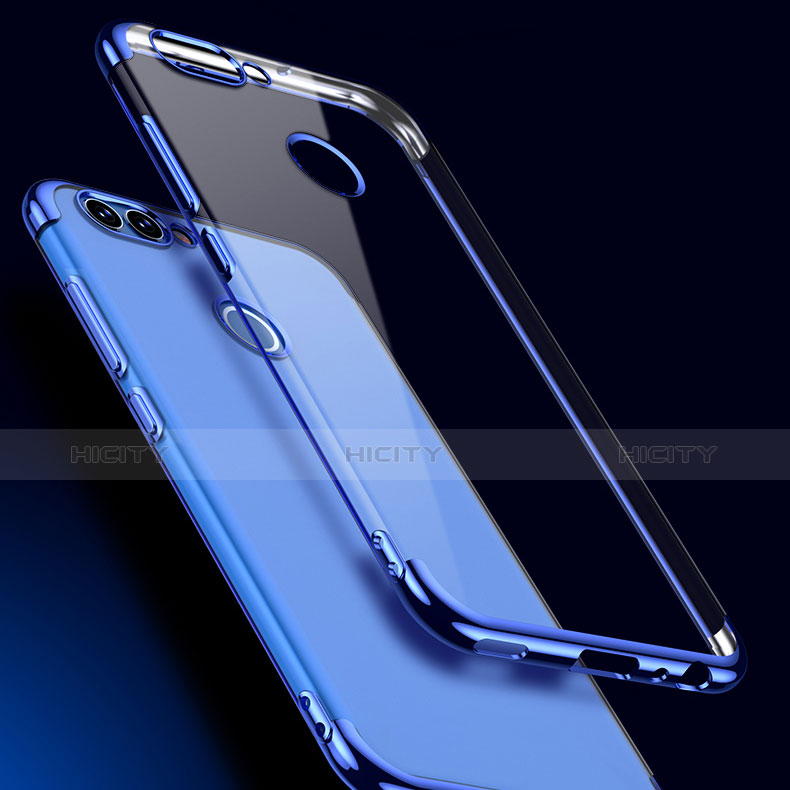 Cover Silicone Trasparente Ultra Sottile Morbida T04 per Huawei Nova 2 Plus Blu