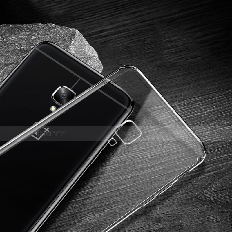 Cover Silicone Trasparente Ultra Sottile Morbida T04 per OnePlus 3T Chiaro