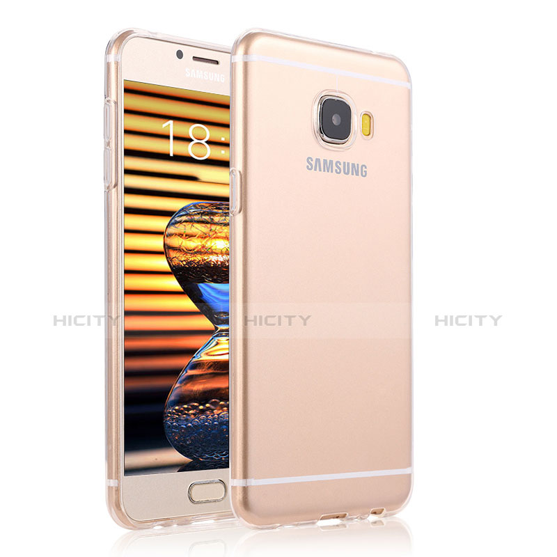Cover Silicone Trasparente Ultra Sottile Morbida T04 per Samsung Galaxy C5 Pro C5010 Chiaro