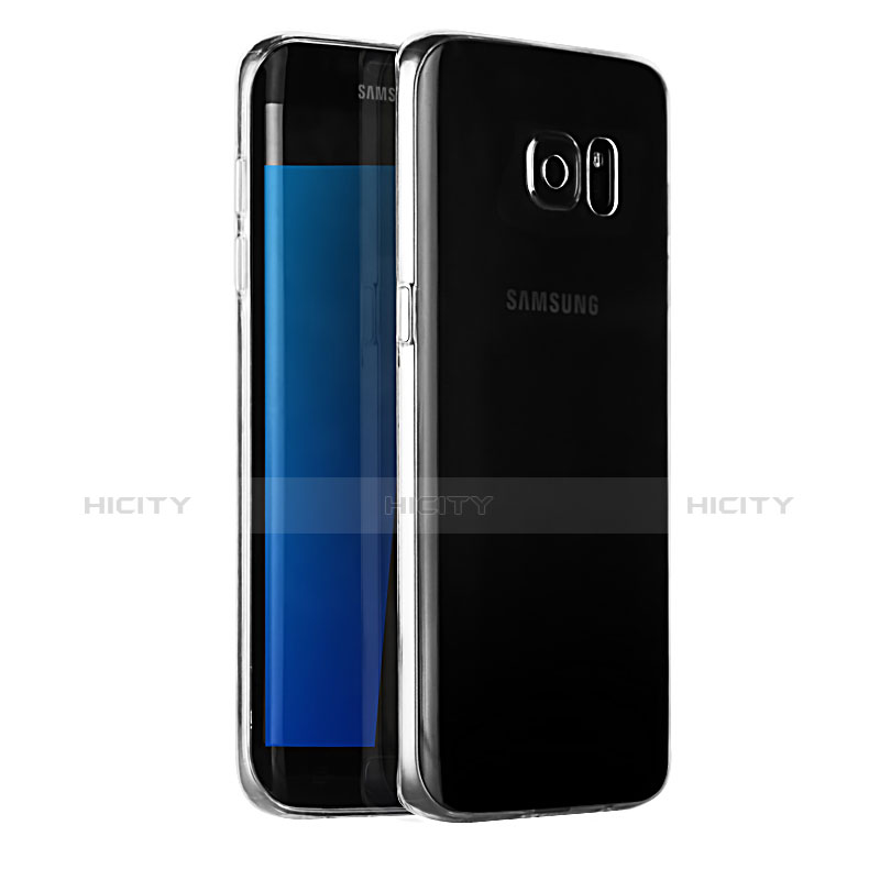 Cover Silicone Trasparente Ultra Sottile Morbida T04 per Samsung Galaxy S7 Edge G935F Chiaro