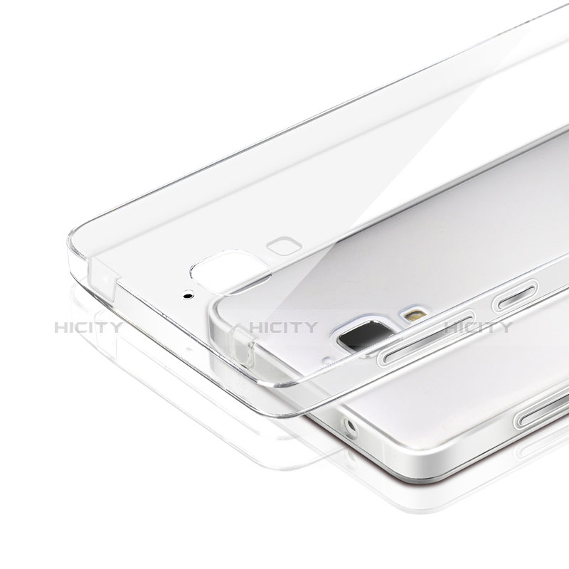 Cover Silicone Trasparente Ultra Sottile Morbida T04 per Xiaomi Mi 4 Chiaro